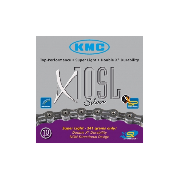 Αλυσίδα KMC X10SL Silver 10 Speed